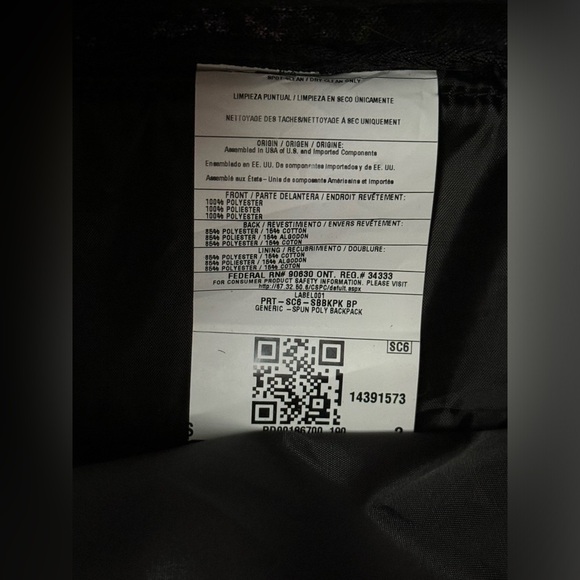 Society6 Dinosaur Bookbag/Backpack EUC - Picture 10 of 11